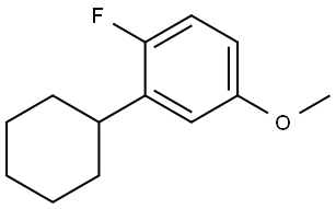 2-cyclohexyl-1-fluoro-4-methoxybenzene 结构式