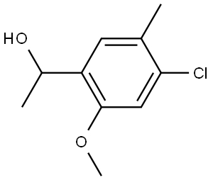 4-Chloro-2-methoxy-α,5-dimethylbenzenemethanol Structure