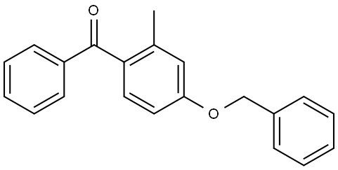 (4-(benzyloxy)-2-methylphenyl)(phenyl)methanone Structure