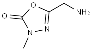 5-(Aminomethyl)-3-methyl-1,3,4-oxadiazol-2(3H)-one 化学構造式