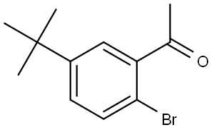 1-[2-Bromo-5-(1,1-dimethylethyl)phenyl]ethanone,1546332-07-3,结构式