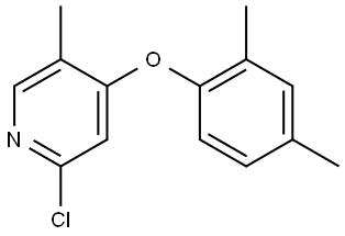 2-Chloro-4-(2,4-dimethylphenoxy)-5-methylpyridine Structure