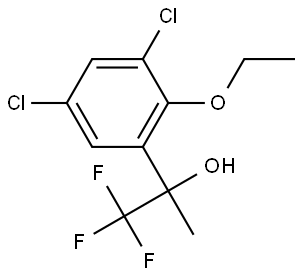 3,5-Dichloro-2-ethoxy-α-methyl-α-(trifluoromethyl)benzenemethanol Structure