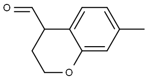 7-methylchromane-4-carbaldehyde 结构式