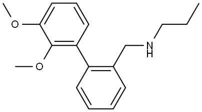 2',3'-Dimethoxy-N-propyl[1,1'-biphenyl]-2-methanamine Structure