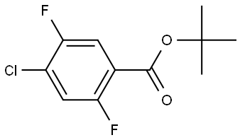 tert-butyl 4-chloro-2,5-difluorobenzoate Structure