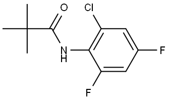 N-(2-chloro-4,6-difluorophenyl)pivalamide 结构式