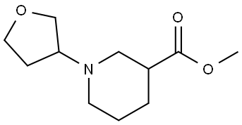 methyl 1-(tetrahydrofuran-3-yl)piperidine-3-carboxylate Structure