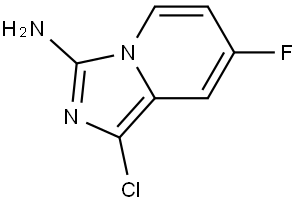 1-氯-7-氟咪唑并[1,5-A]吡啶-3-胺 结构式