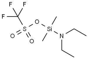 (Diethylamino)dimethylsilyl triflate Struktur