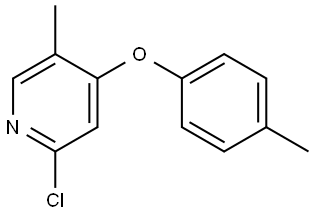 2-Chloro-5-methyl-4-(4-methylphenoxy)pyridine 结构式