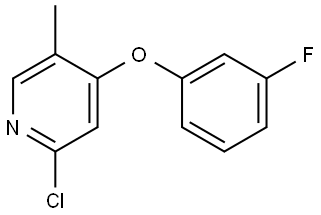 2-Chloro-4-(3-fluorophenoxy)-5-methylpyridine Structure