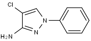 4-chloro-1-phenyl-1H-pyrazol-3-amine,1552459-95-6,结构式