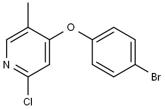4-(4-Bromophenoxy)-2-chloro-5-methylpyridine Struktur
