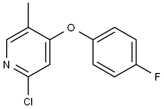 2-Chloro-4-(4-fluorophenoxy)-5-methylpyridine,1553348-49-4,结构式