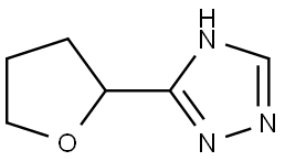 3-(tetrahydrofuran-2-yl)-4H-1,2,4-triazole 结构式