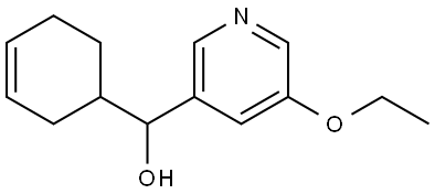 α-3-Cyclohexen-1-yl-5-ethoxy-3-pyridinemethanol Structure