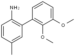 2',3'-Dimethoxy-5-methyl[1,1'-biphenyl]-2-amine Structure