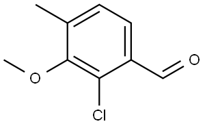 2-Chloro-3-methoxy-4-methylbenzaldehyde,1555437-73-4,结构式