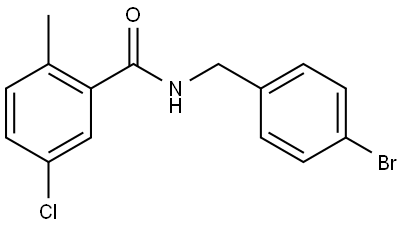 N-[(4-Bromophenyl)methyl]-5-chloro-2-methylbenzamide Structure