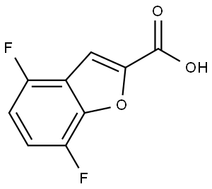 4,7-difluoro-1-benzofuran-2-carboxylic acid 结构式