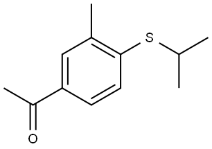 1-[3-Methyl-4-[(1-methylethyl)thio]phenyl]ethanone Structure