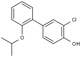 3-Chloro-2'-(1-methylethoxy)[1,1'-biphenyl]-4-ol 结构式