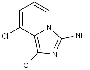 1,8-二氯咪唑并[1,5-A]吡啶-3-胺, 1557477-78-7, 结构式