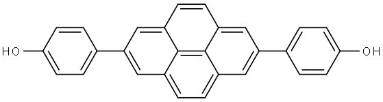 Phenol, 4,4′-(2,7-pyrenediyl)bis- Structure