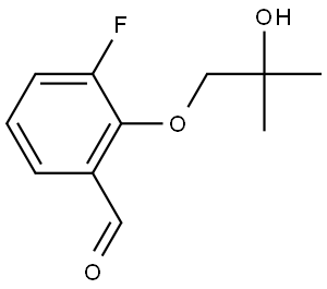 3-Fluoro-2-(2-hydroxy-2-methylpropoxy)benzaldehyde,1565308-47-5,结构式
