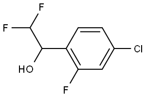 1-(4-Chloro-2-fluorophenyl)-2,2-difluoroethanol Struktur