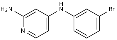 2,4-Pyridinediamine, N4-(3-bromophenyl)- 结构式