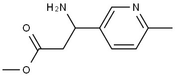 Methyl β-amino-6-methyl-3-pyridinepropanoate 结构式