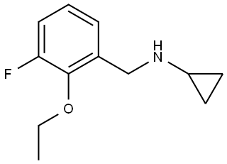 N-Cyclopropyl-2-ethoxy-3-fluorobenzenemethanamine 结构式