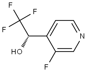 (S)-2,2,2-Trifluoro-1-(3-fluoropyridin-4-yl)ethanol Struktur