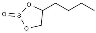 4-丁基亚硫酸乙烯酯 结构式