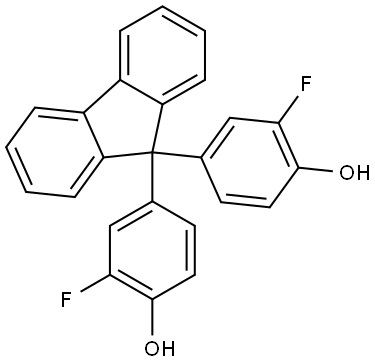 Phenol, 4,4'-(9H-fluoren-9-ylidene)bis[2-fluoro- (9CI) Structure