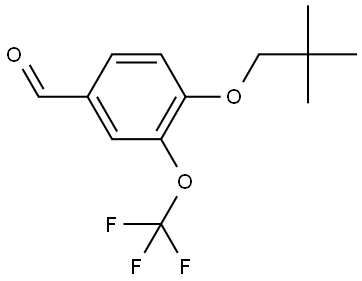 4-(2,2-Dimethylpropoxy)-3-(trifluoromethoxy)benzaldehyde 结构式
