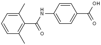 4-[(2,6-Dimethylbenzoyl)amino]benzoic acid 结构式