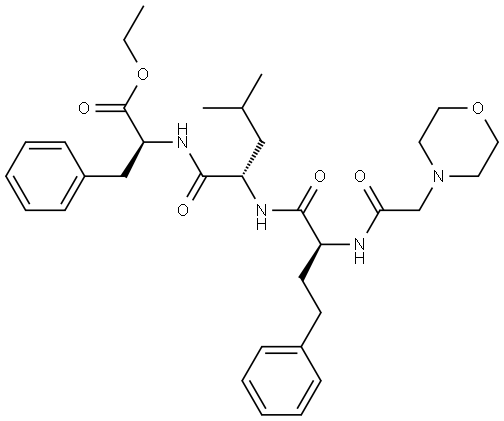 L-Phenylalanine, (αS)-α-[[2-(4-morpholinyl)acetyl]amino]benzenebutanoyl-L-leucyl-, ethyl ester|匹可硫酸杂质22