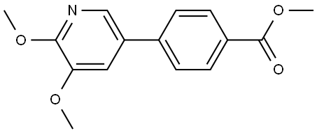 Methyl 4-(5,6-dimethoxy-3-pyridinyl)benzoate 结构式