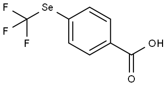 4-((Trifluoromethyl)selanyl)benzoic acid Struktur