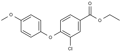 ethyl 3-chloro-4-(4-methoxyphenoxy)benzoate Structure