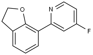 2-(2,3-Dihydro-7-benzofuranyl)-4-fluoropyridine Structure