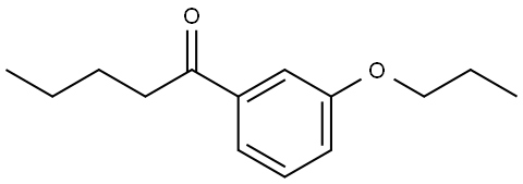 1-(3-Propoxyphenyl)-1-pentanone 结构式