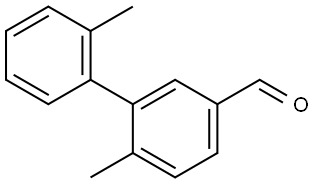 2',6-Dimethyl[1,1'-biphenyl]-3-carboxaldehyde 结构式