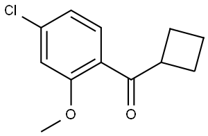 (4-Chloro-2-methoxyphenyl)cyclobutylmethanone Structure