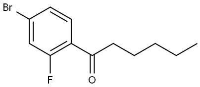 1-(4-Bromo-2-fluorophenyl)-1-hexanone 结构式