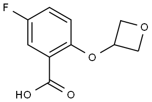 5-fluoro-2-(oxetan-3-yloxy)benzoic acid Structure