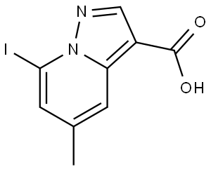 7-Iodo-5-methylpyrazolo[1,5-a]pyridine-3-carboxylic acid Structure